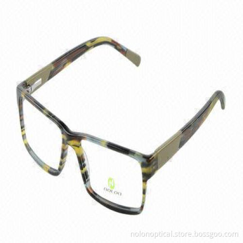 Men's Acetate Optical Eyeglass Frames with Spring Hinge